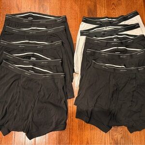 Jockey Men's Black and Gray Boxer Briefs